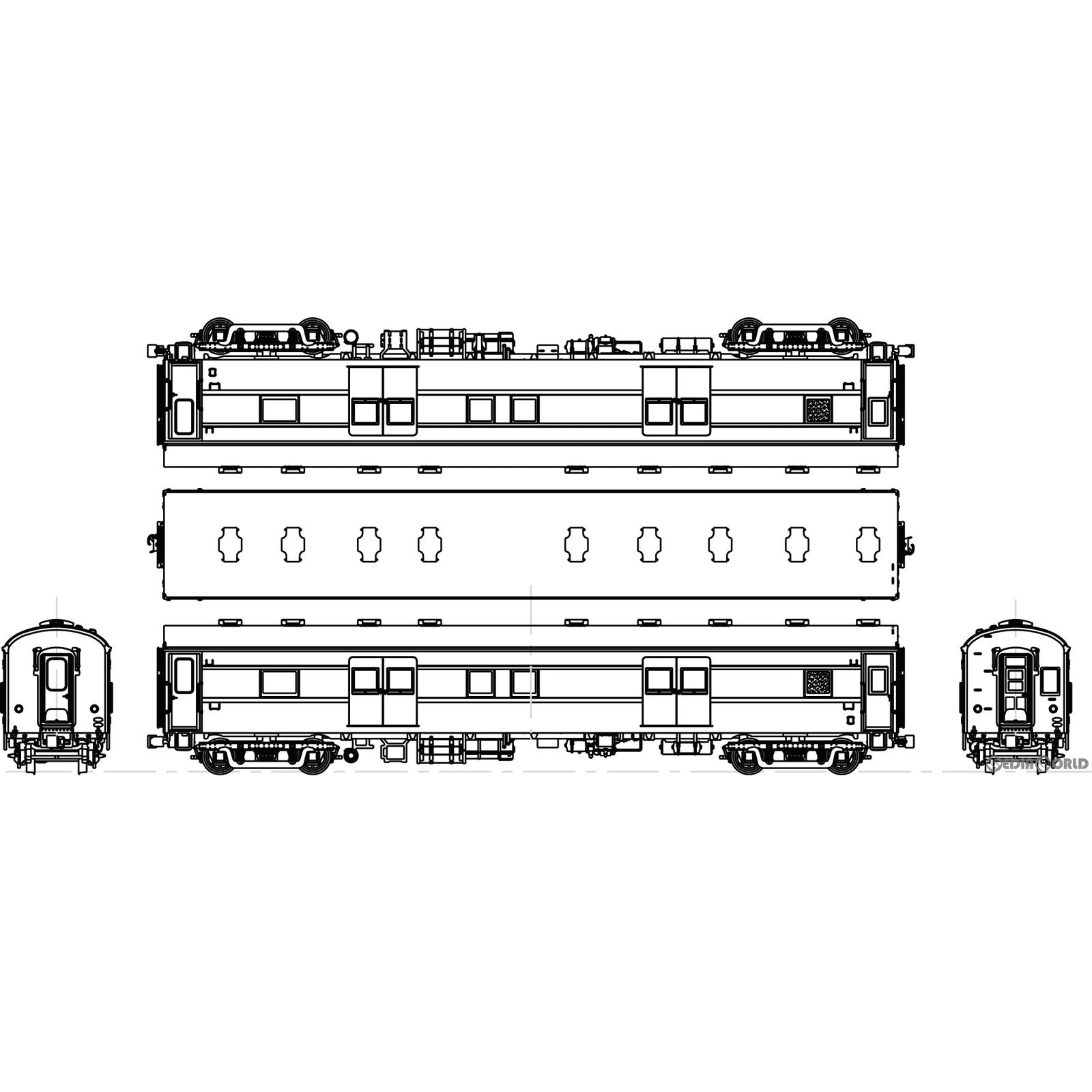 【新品即納】[RWM] TW61-09B 国鉄 マニ60(オハユニ61改造タイプ) ぶどう2号(動力無し) HOゲージ 鉄道模型 TRAMWAY(トラムウェイ) (20230517)
