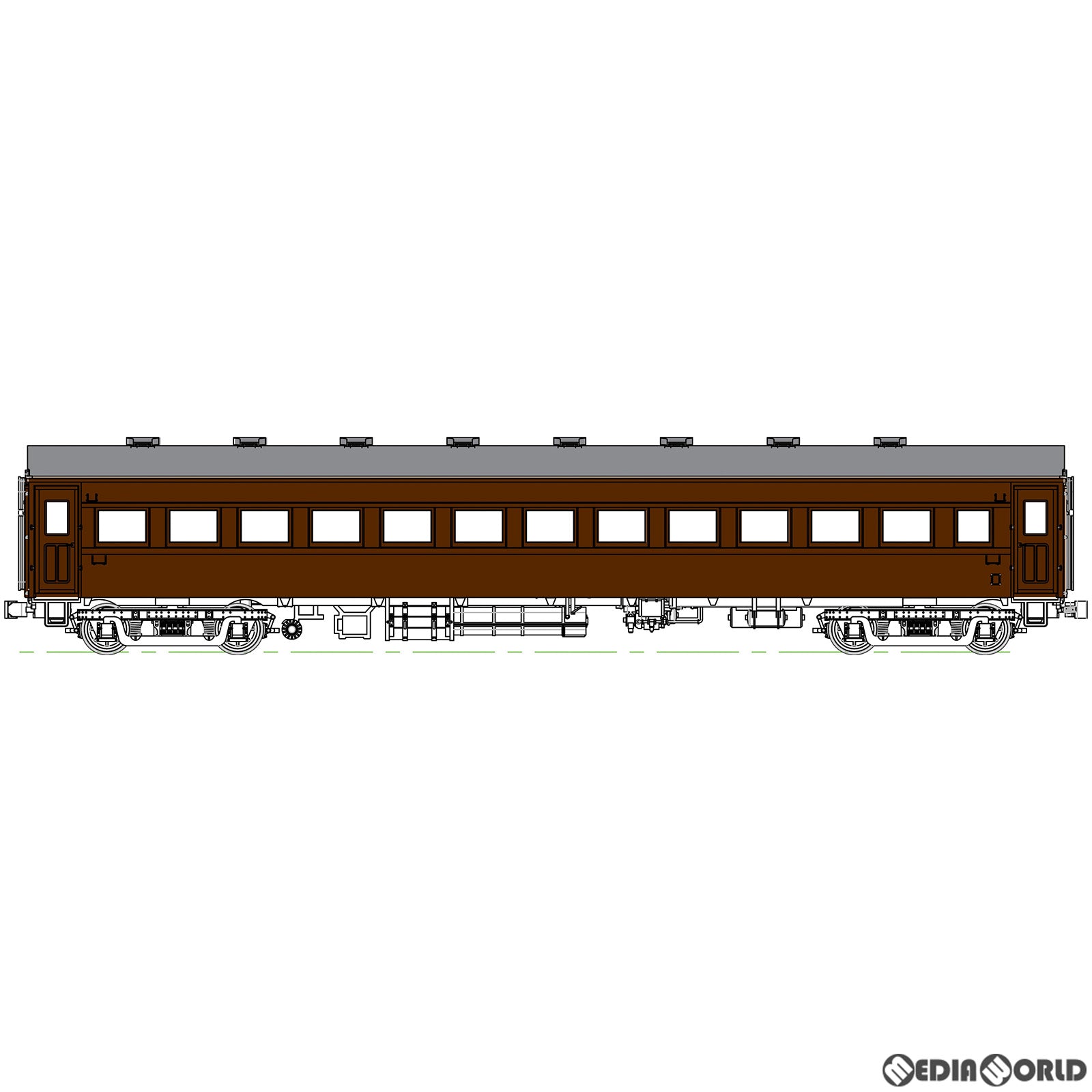 【新品即納】[RWM] (再販) TW61-01BR 国鉄 オハ61 ぶどう2号(動力無し) HOゲージ 鉄道模型 TRAMWAY(トラムウェイ) (20230517)