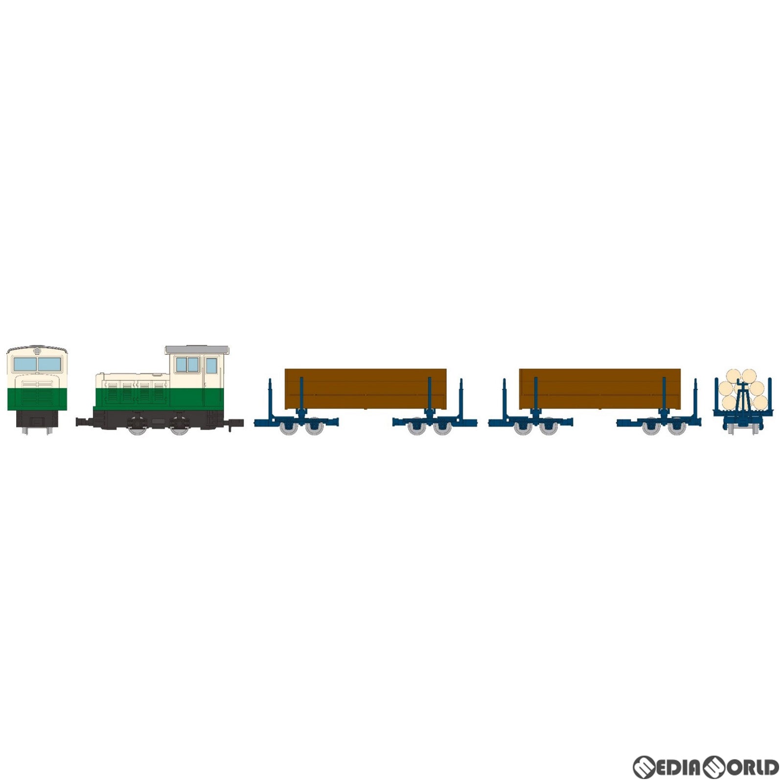 【新品】【お取り寄せ】[RWM] 325444 鉄道コレクション(鉄コレ) ナローゲージ80 猫山森林鉄道 L型ディーゼル機関車(ツートンカラー) ・運材車 3両セットA(動力無し) HOナローゲージ 鉄道模型 TOMYTEC(トミーテック) (20230218)