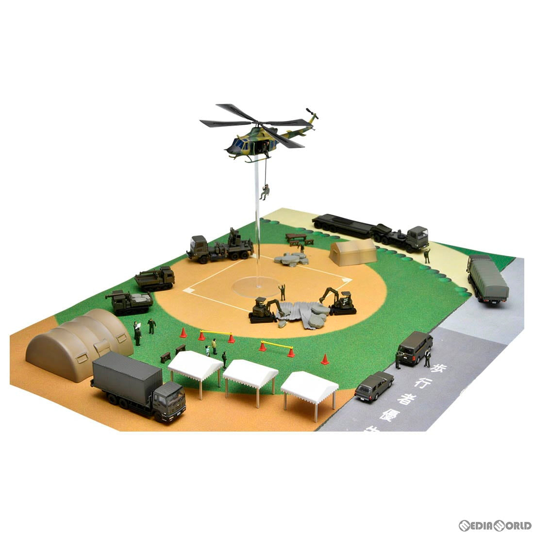 【新品即納】[BOX][RWM] 325529 GJ!はたらくのりもの百景 003 自衛隊防災訓練現場 Nゲージ 鉄道模型(8個) TOMYTEC(トミーテック) (20230325)