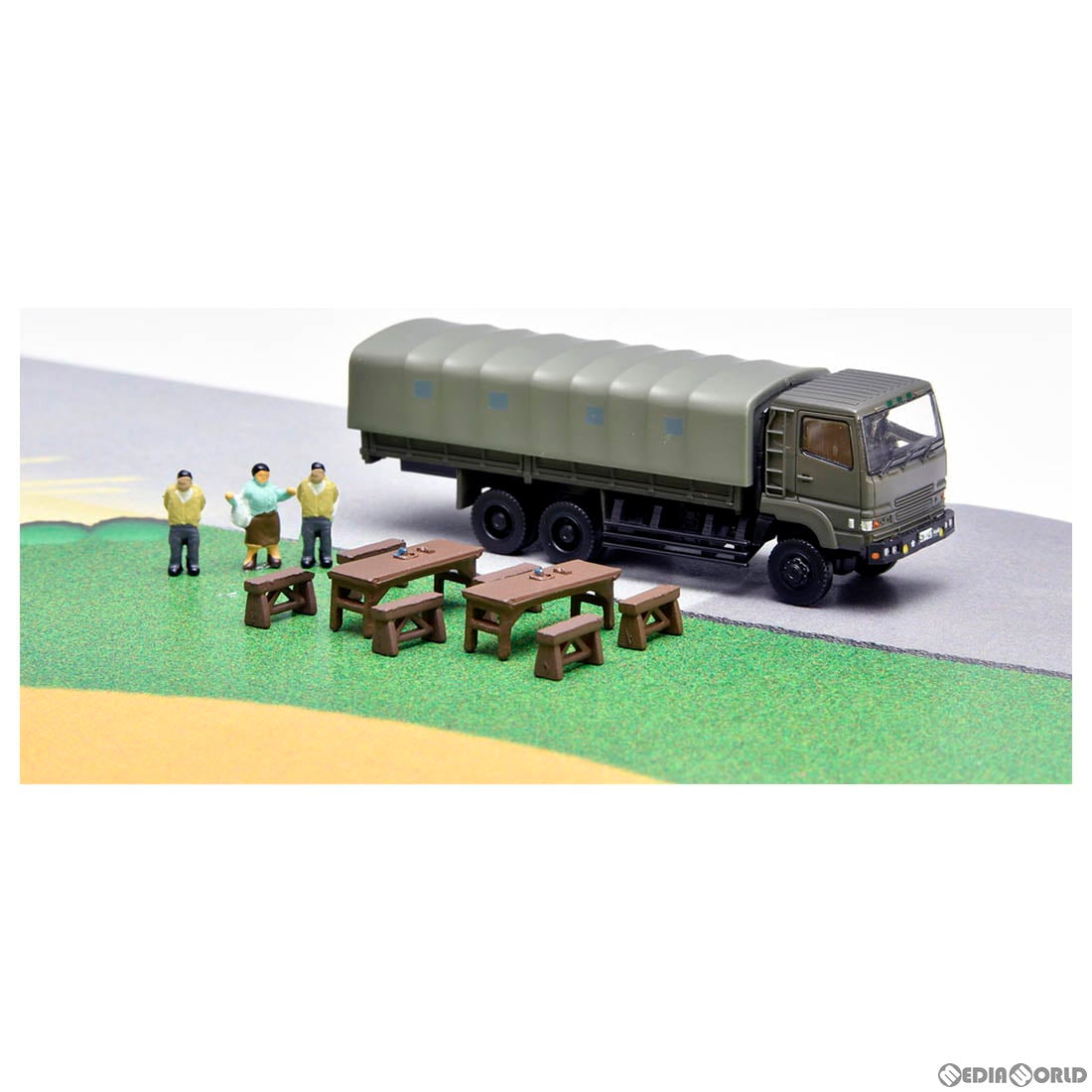 【新品即納】[BOX][RWM] 325529 GJ!はたらくのりもの百景 003 自衛隊防災訓練現場 Nゲージ 鉄道模型(8個) TOMYTEC(トミーテック) (20230325)
