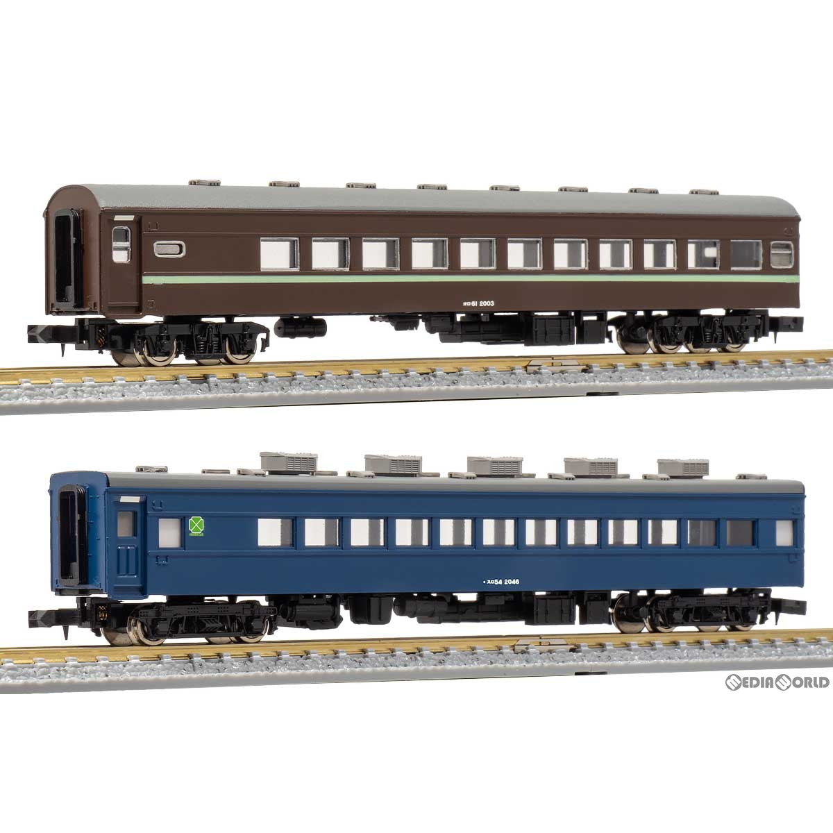 【新品即納】[RWM] 956 オロ61+スロ54形(冷房改造車) 2両セット エコノミーキット 未塗装組立てキット(動力無し) Nゲージ 鉄道模型 GREENMAX(グリーンマックス) (20230617)