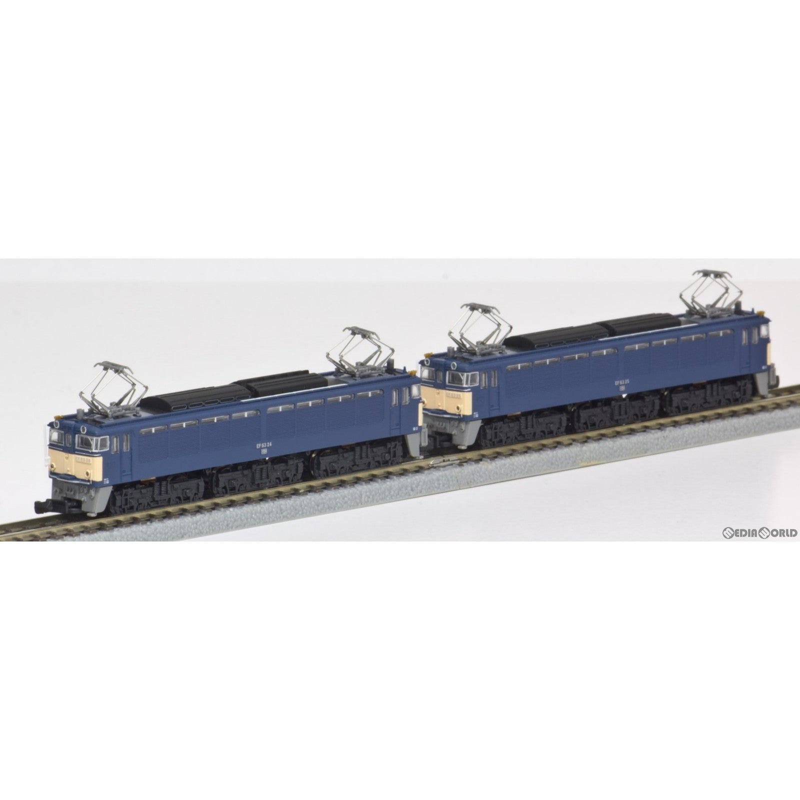 【新品即納】[RWM] T038-3 EF63形電気機関車 3次形 青 重連セット(動力付き) Zゲージ 鉄道模型 ROKUHAN(ロクハン/六半) (20230610)