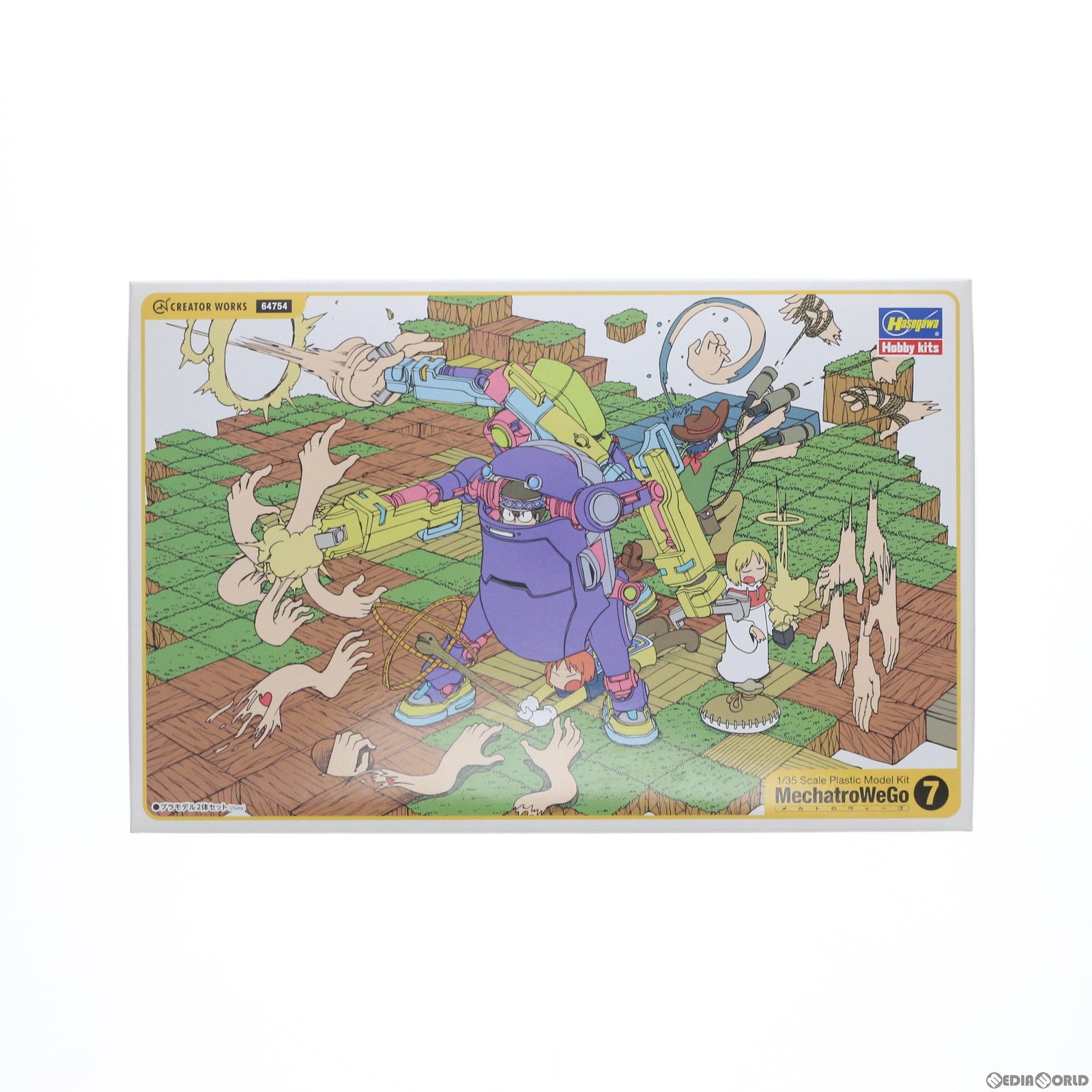 【中古即納】[PTM] 1/35 メカトロウィーゴ No.07 ぱわーあーむ(ぱーぷる&ぴんく) クリエイターワークスシリーズ プラモデル(64754) ハセガワ(20171028)
