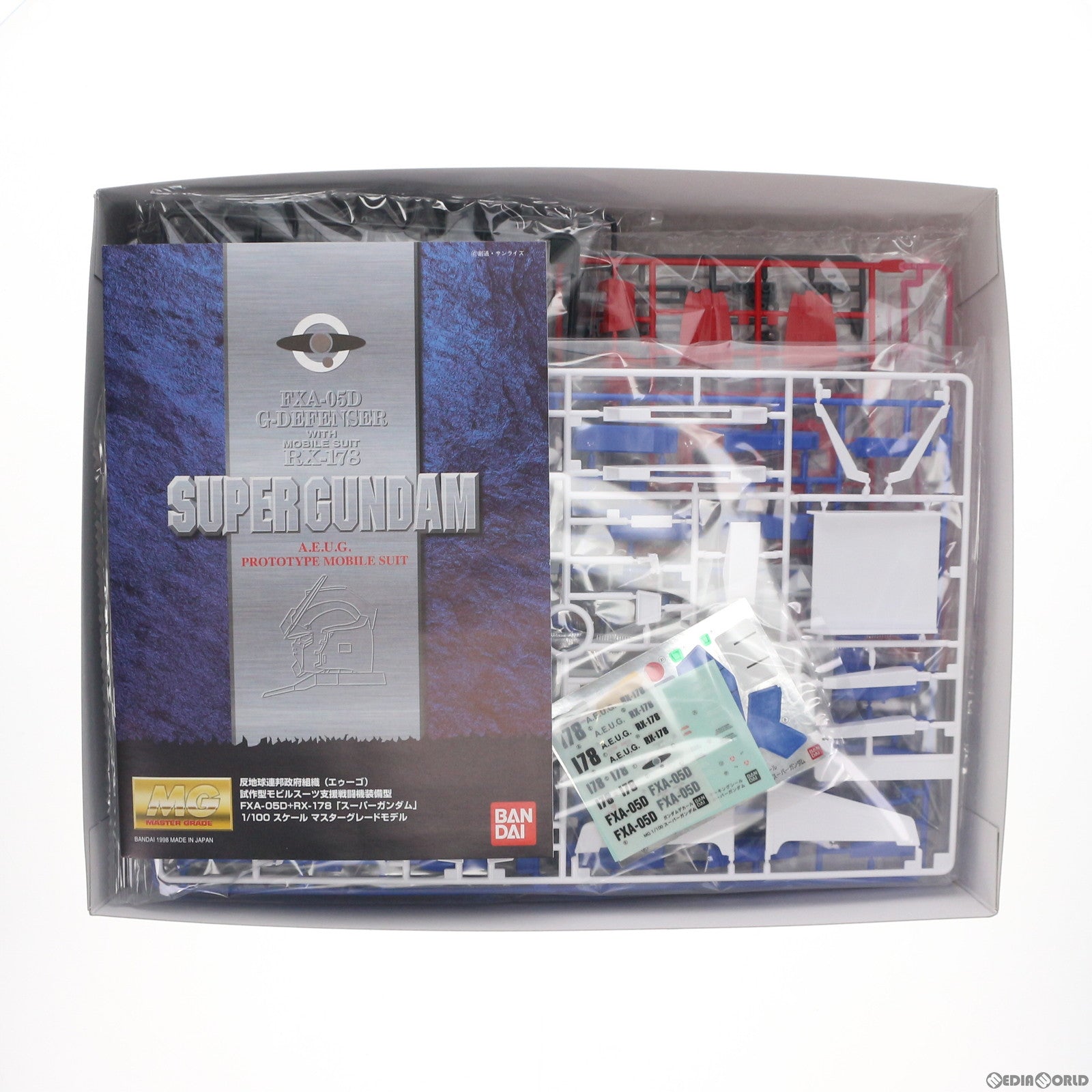 【中古即納】[PTM] MG 1/100 FXA-05D + RX-178 スーパーガンダム 反地球連邦政府組織(エゥーゴ) 試作型モビルスーツ支援戦闘機装備型 機動戦士Zガンダム プラモデル(5062915) バンダイスピリッツ(20061031)