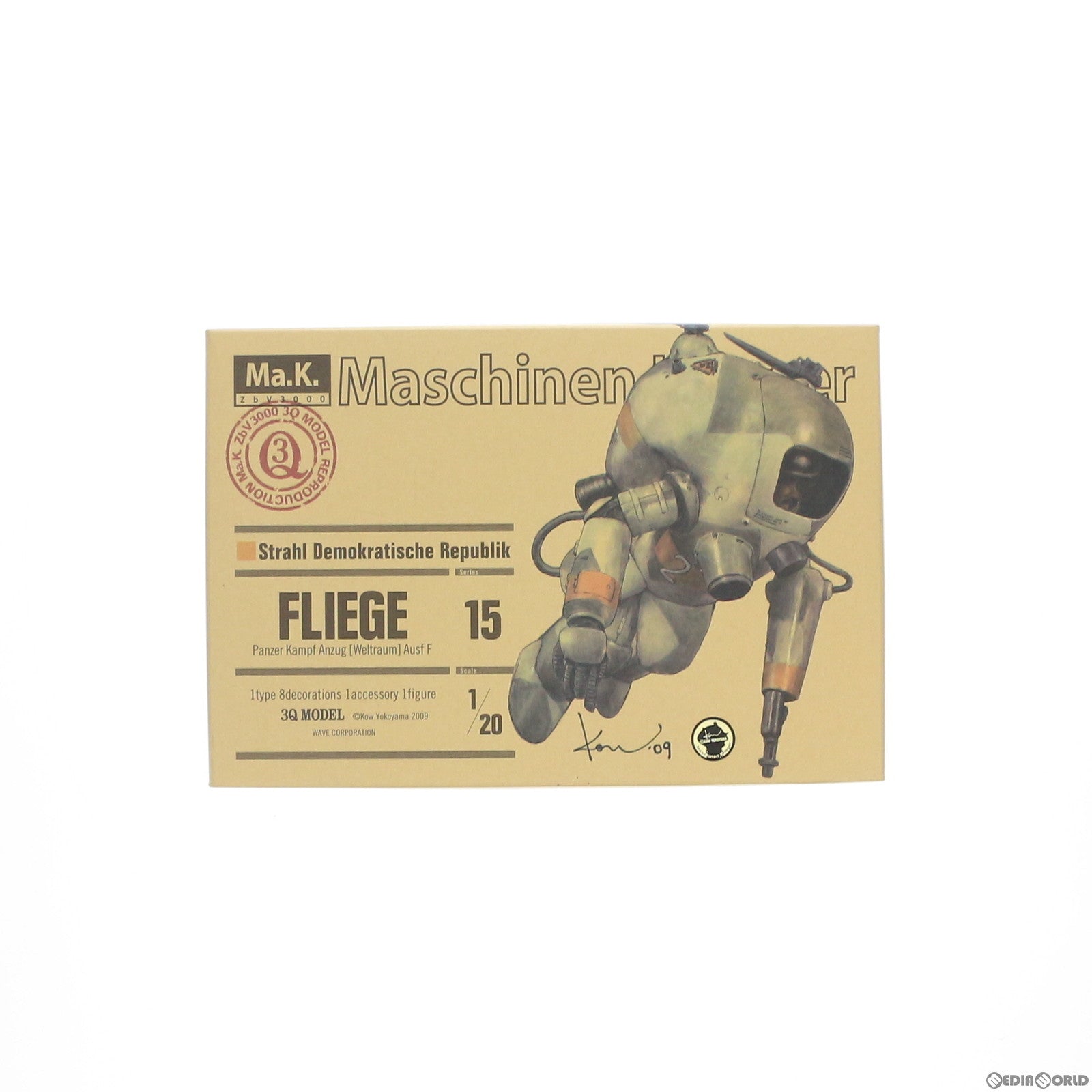 【中古即納】[PTM] 1/20 フリーゲ Ma.K. マシーネンクリーガー Zbv3000 プラモデル(YK-02) ウェーブ(WAVE) (20090731)