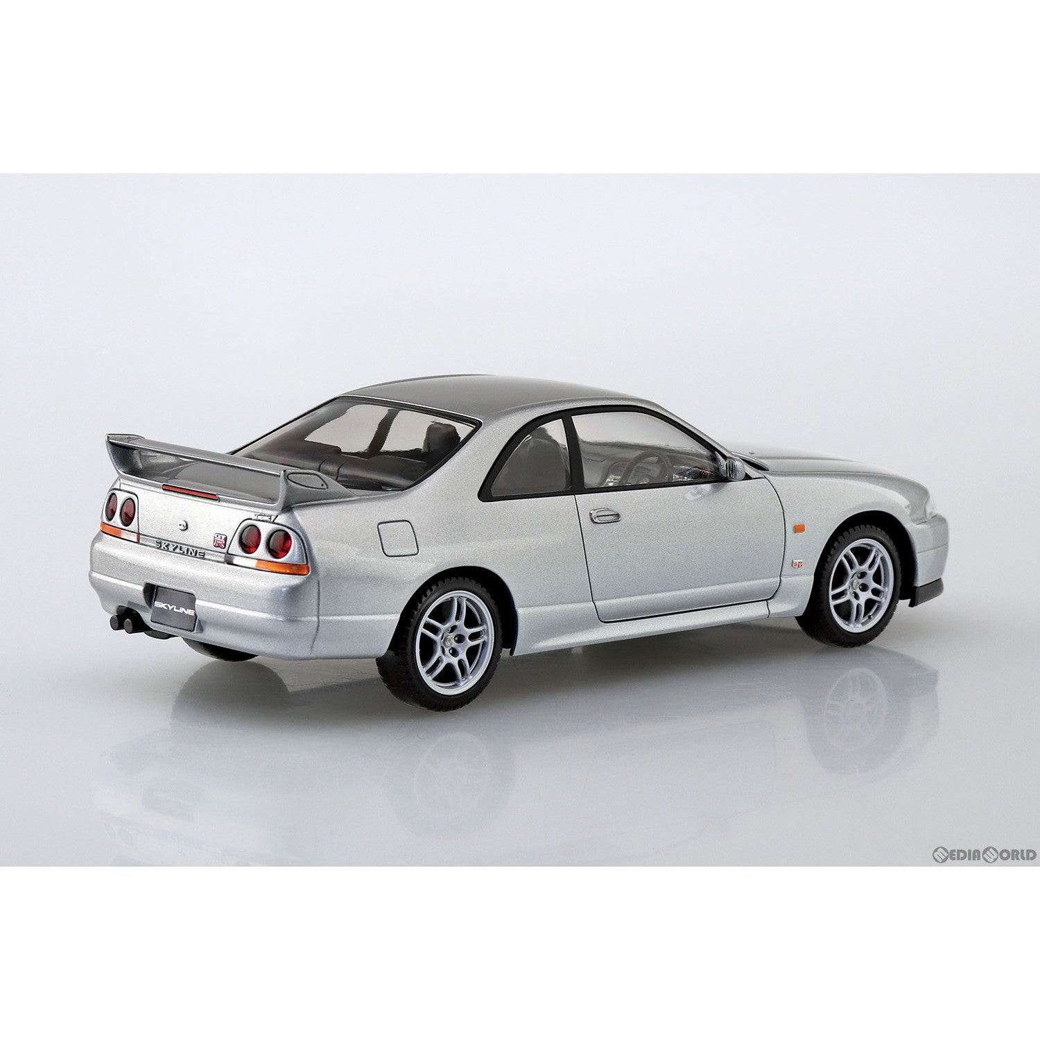【新品即納】[PTM] ザ・スナップキット No.15-D 1/32 ニッサン R33スカイラインGT-R(ソニックシルバー) プラモデル(64573) アオシマ(20230204)