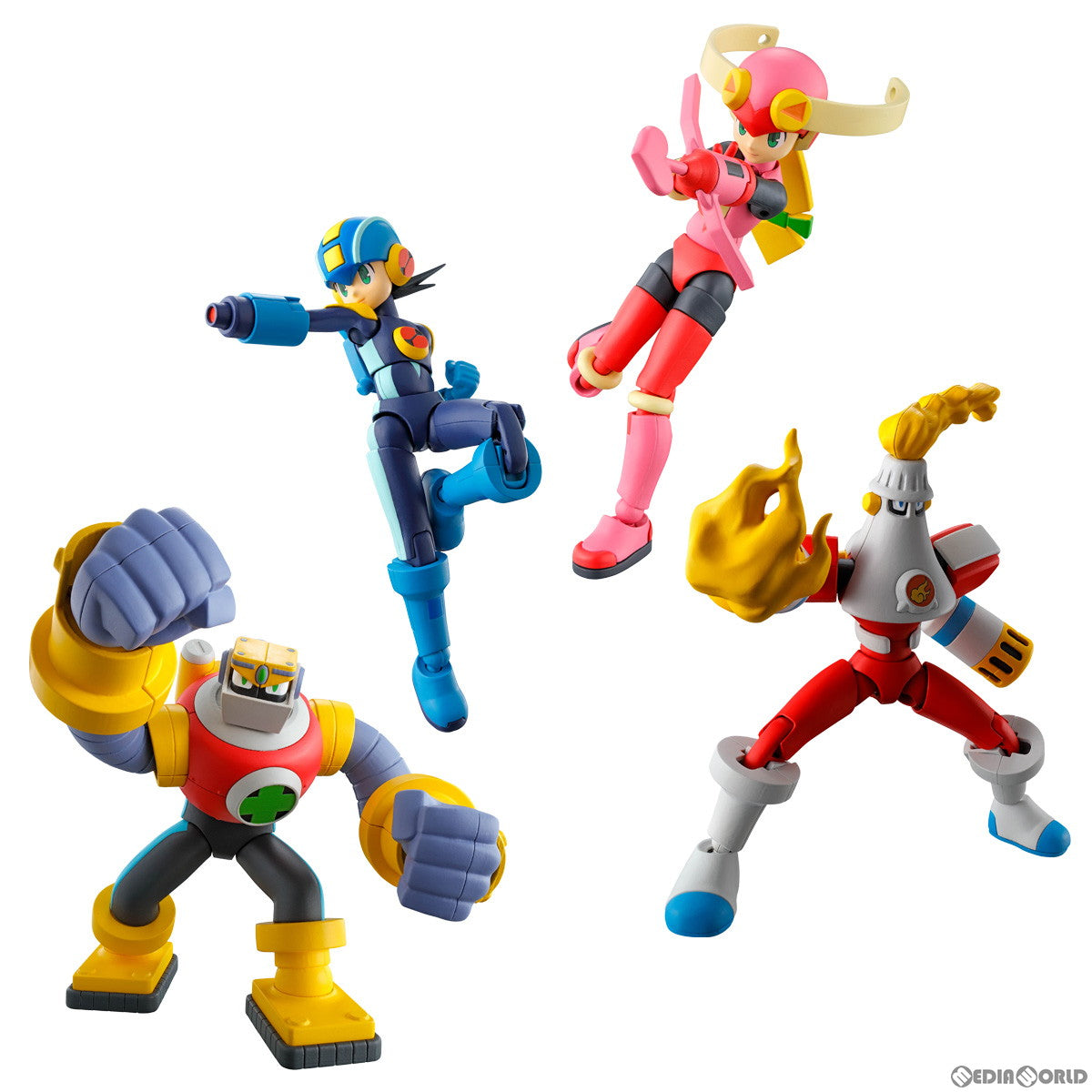 【新品即納】[BOX][PTM] (食玩) SMP Kit Makes Pose ロックマンエグゼ 01 プラモデル(4個) バンダイ(20230531)
