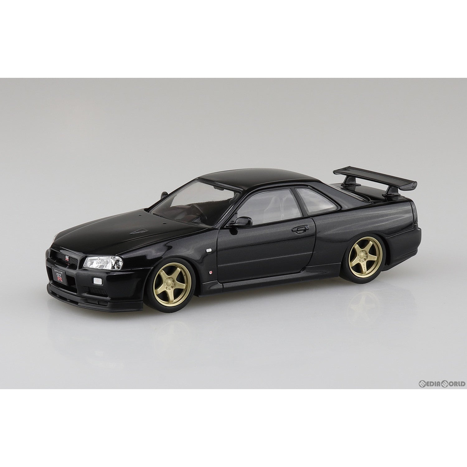 【新品即納】[PTM] ザ・スナップキット No.11-SP2 1/32 ニッサン R34スカイラインGT-R カスタムホイール(ブラックパール) プラモデル(066317) アオシマ(20230617)