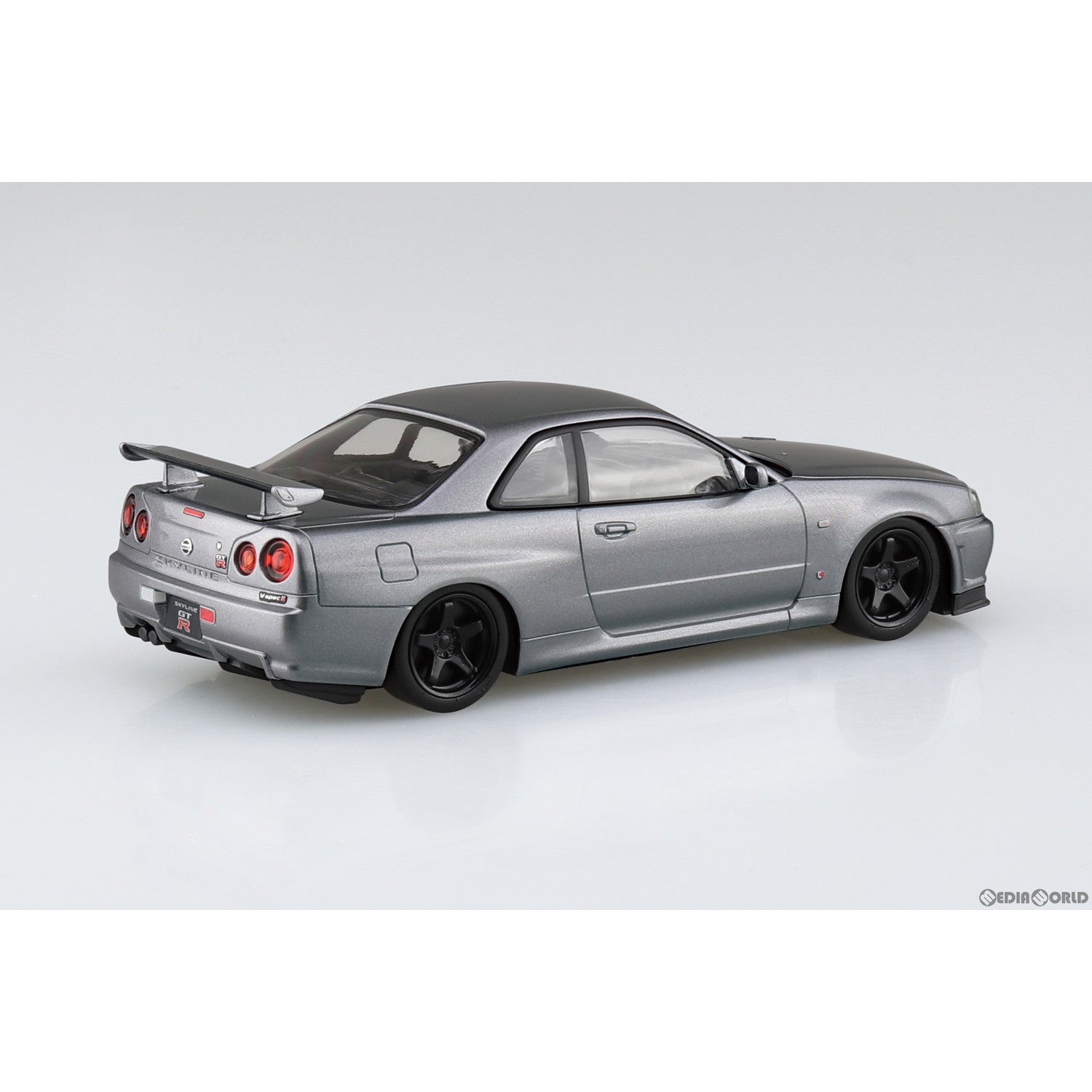 【新品即納】[PTM] ザ・スナップキット No.11-SP4 ニッサン R34スカイラインGT-R カスタムホイール(アスリートシルバー) プラモデル(066331) アオシマ(20230617)