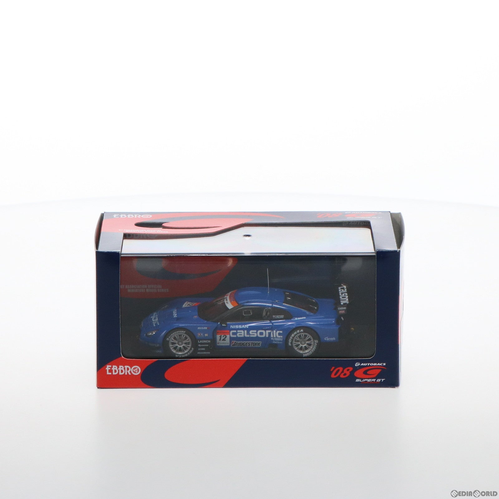 【中古即納】[MDL] SUPER GTシリーズ 1/43 CALSONIC IMPUL GT-R SUPER GT500 2008 #12 (ブルー) 完成品 ミニカー(44045) EBBRO(エブロ) (20080930)