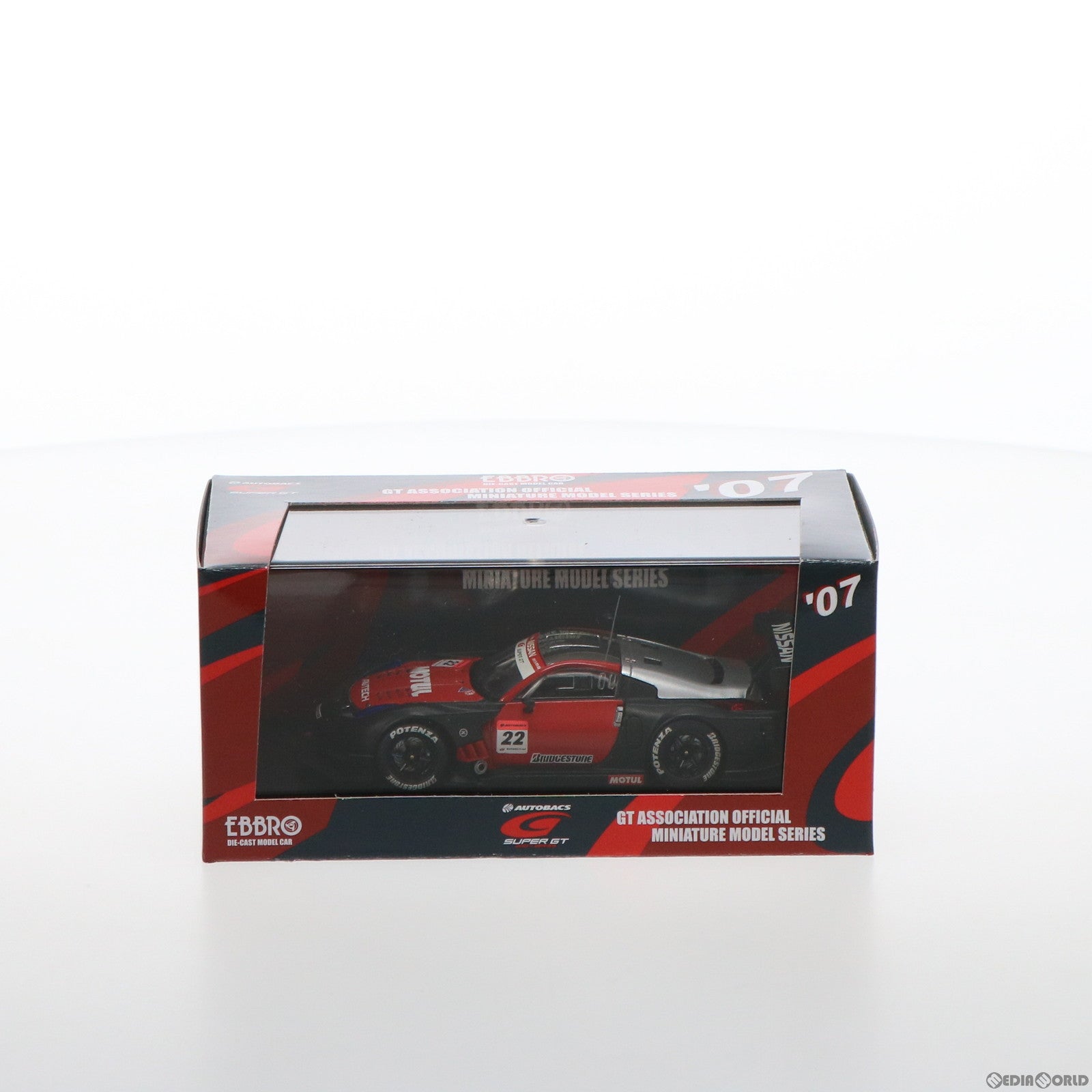 【中古即納】[MDL] オートバックス SUPER GT 2007シリーズ 1/43 MOTUL AUTECH Z Super GT500 Test car 2007 #22 (ブラック×レッド) 完成品 ミニカー(911) EBBRO(エブロ) (20070820)