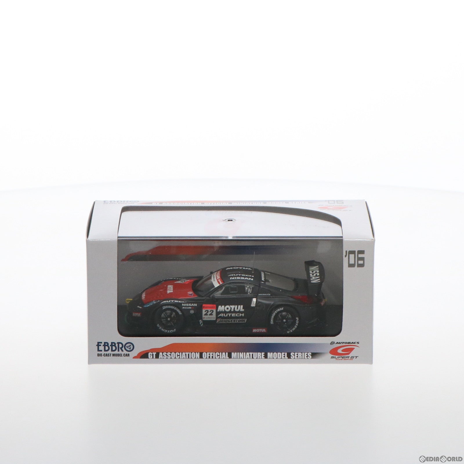 【中古即納】[MDL] オートバックス SUPER GT 2006シリーズ 1/43 モチュール オーテック Z テストカー SUPER GT500 BRIGESTONE #22(ブラック) 完成品 ミニカー(43793) EBBRO(エブロ) (20060720)