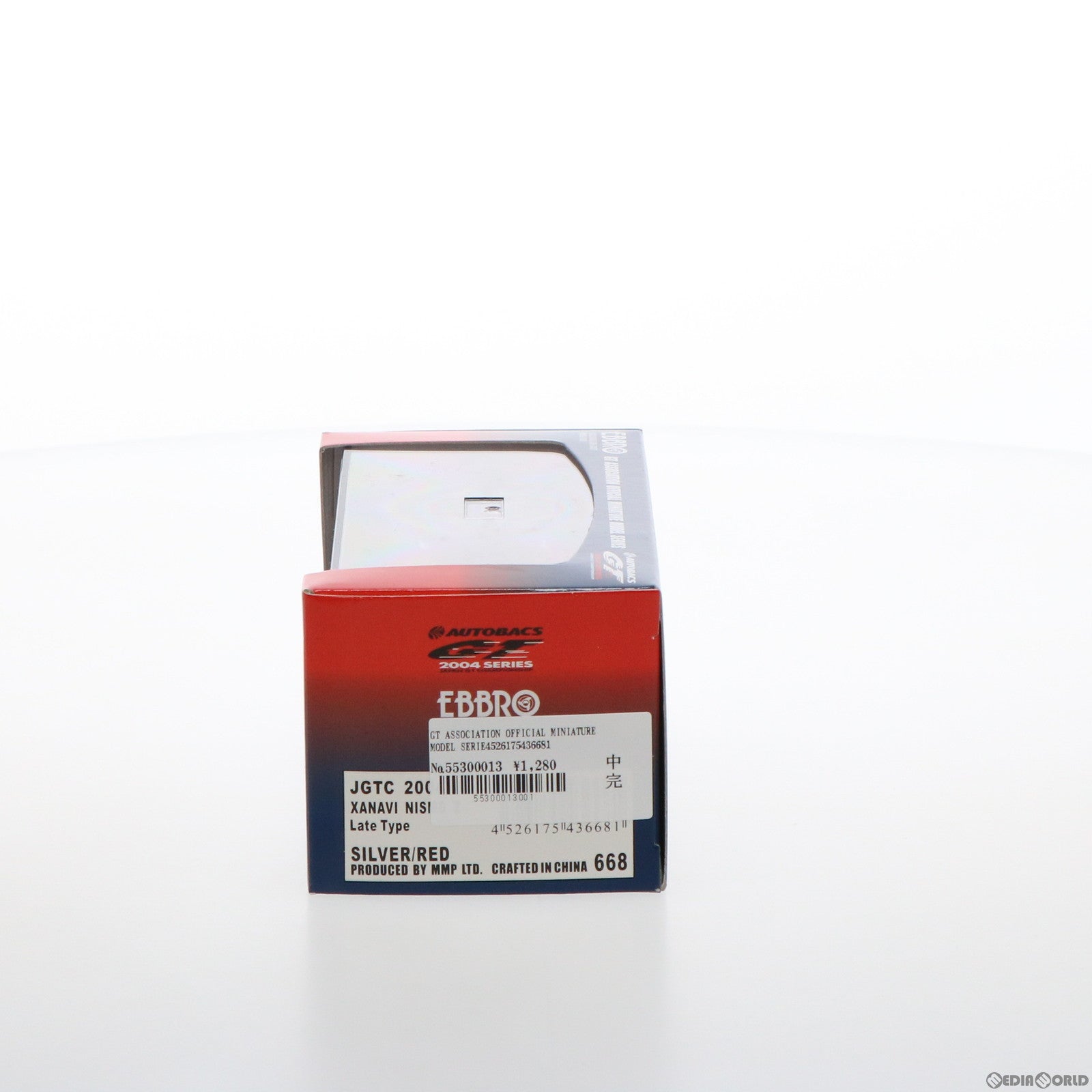 【中古即納】[MDL] GT ASSOCIATION OFFICIAL MINIATURE MODEL SERIES 1/43 XANAVI NISMO(ザナヴィ ニスモ) Z Late #1(シルバー×レッド) NGK 完成品 ミニカー(668) EBBRO(エブロ) (20050317)