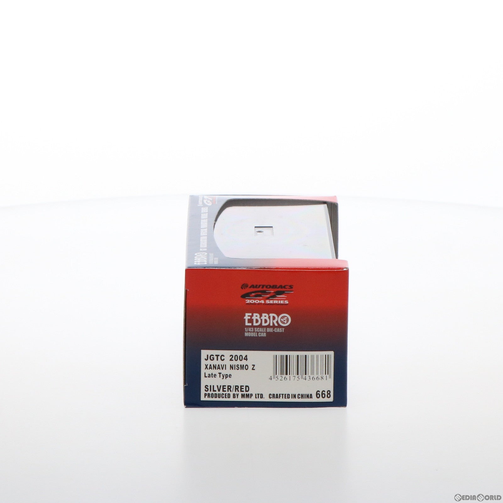 【中古即納】[MDL] GT ASSOCIATION OFFICIAL MINIATURE MODEL SERIES 1/43 XANAVI NISMO(ザナヴィ ニスモ) Z Late #1(シルバー×レッド) NGK 完成品 ミニカー(668) EBBRO(エブロ) (20050317)