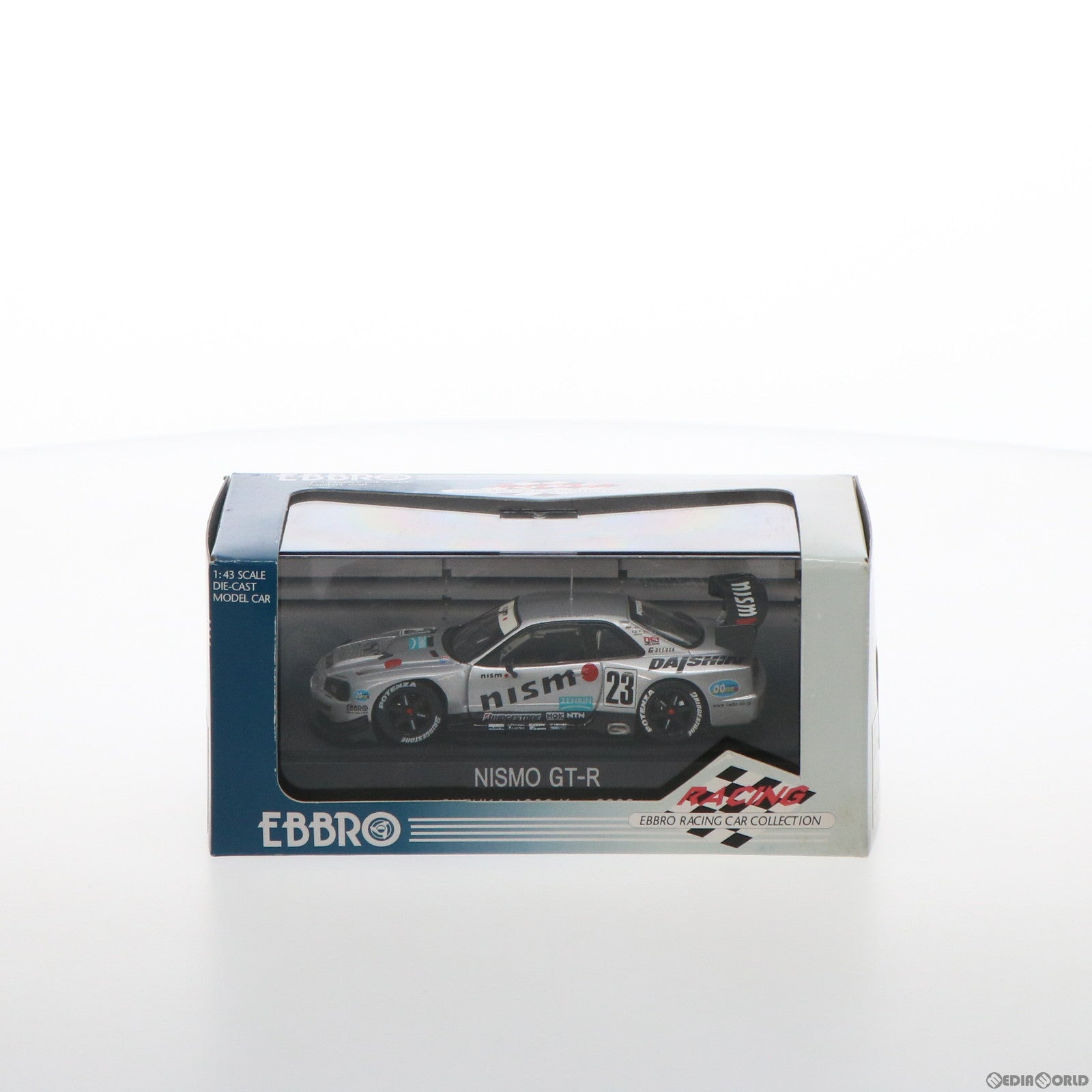 【中古即納】[MDL] RACING CAR COLLECTION 1/43 NISMO GT-R SUZUKA 1000km BRIDGESTONE #23(シルバー×ブラック) 完成品 ミニカー(43141) EBBRO(エブロ) (20051231)
