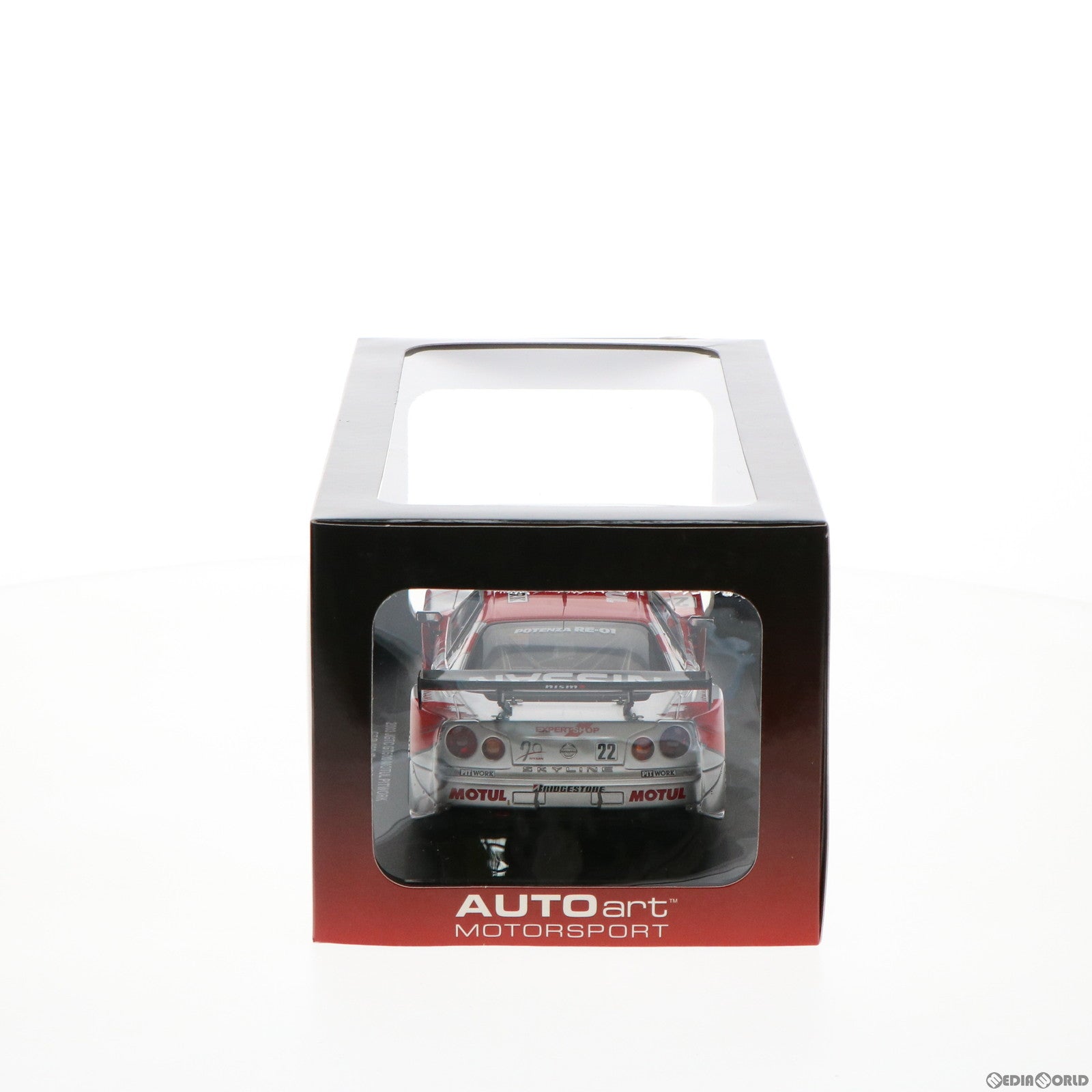 【中古即納】[MDL] 1/18 NISSAN 2003 JGTC GT500 MOTUL PITWORK GT-R ROUND 8 SUZUKA #22(レッド×シルバー) 完成品 ミニカー(80376) AUTOart(オートアート) (20110727)