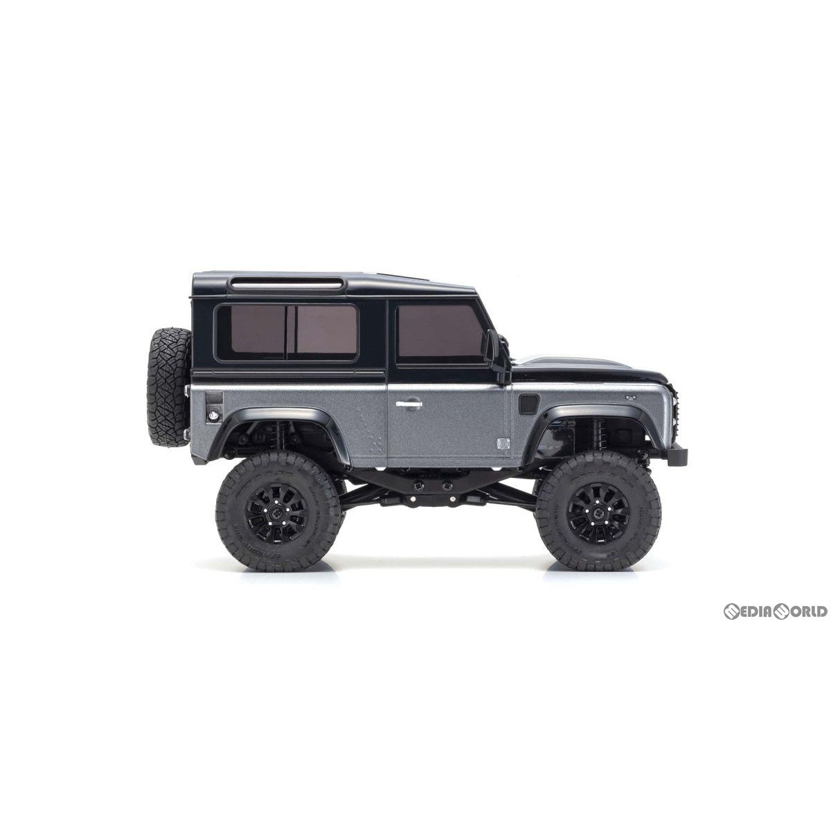 【新品】【お取り寄せ】[RC] ミニッツ4×4シリーズ ラジオコントロール 電動 クローリングカー レディセット ランドローバー ディフェンダー 90 オートバイオグラフィー(コリスグレー/サントリーニブラック) 2.4GHz仕様 ラジコン(32526GM) 京商(20220630)