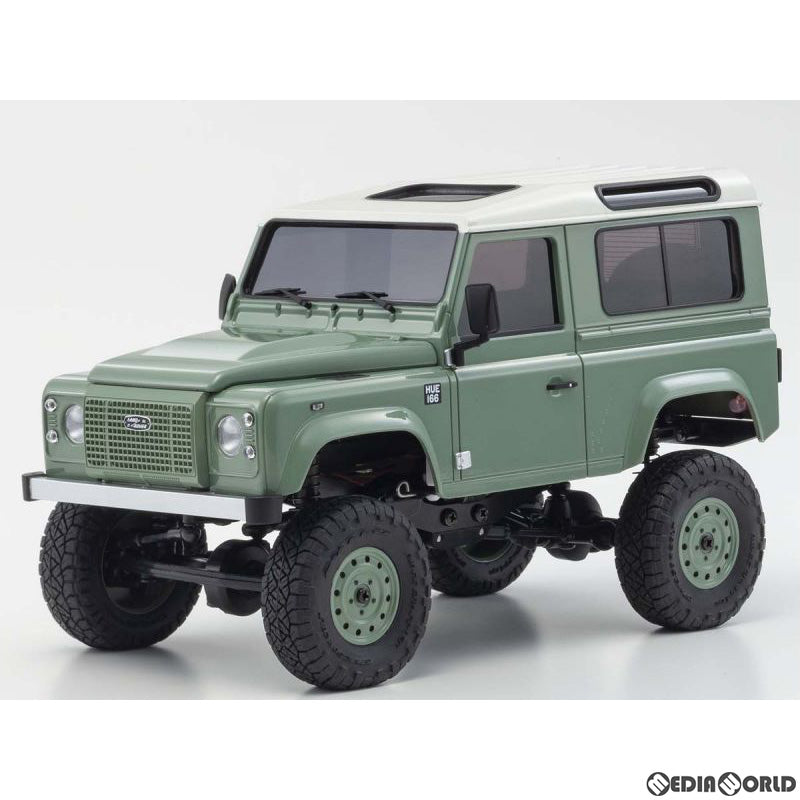 新品】【お取り寄せ】[RC]ミニッツ4×4シリーズ ラジオコントロール 電動 クローリングカー レディセット ランドローバー ディフェンダー 90  ヘリテージ(グラスミアグリーン/アラスカホワイト) 2.4GHz仕様 ラジコン(32527GR) 京商