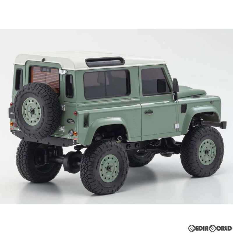 【新品】【お取り寄せ】[RC] ミニッツ4×4シリーズ ラジオコントロール 電動 クローリングカー レディセット ランドローバー ディフェンダー 90 ヘリテージ(グラスミアグリーン/アラスカホワイト) 2.4GHz仕様 ラジコン(32527GR) 京商(20220630)