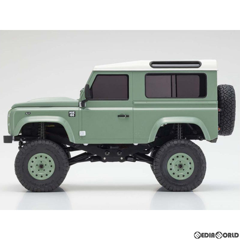 【新品】【お取り寄せ】[RC] ミニッツ4×4シリーズ ラジオコントロール 電動 クローリングカー レディセット ランドローバー ディフェンダー 90 ヘリテージ(グラスミアグリーン/アラスカホワイト) 2.4GHz仕様 ラジコン(32527GR) 京商(20220630)