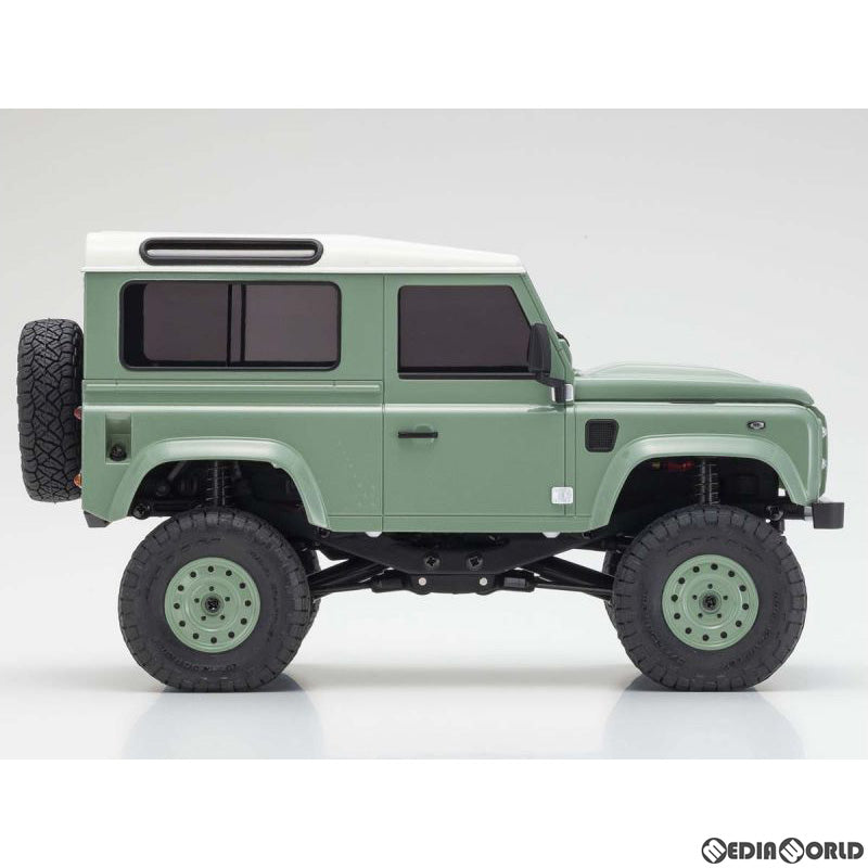 【新品】【お取り寄せ】[RC] ミニッツ4×4シリーズ ラジオコントロール 電動 クローリングカー レディセット ランドローバー ディフェンダー 90 ヘリテージ(グラスミアグリーン/アラスカホワイト) 2.4GHz仕様 ラジコン(32527GR) 京商(20220630)