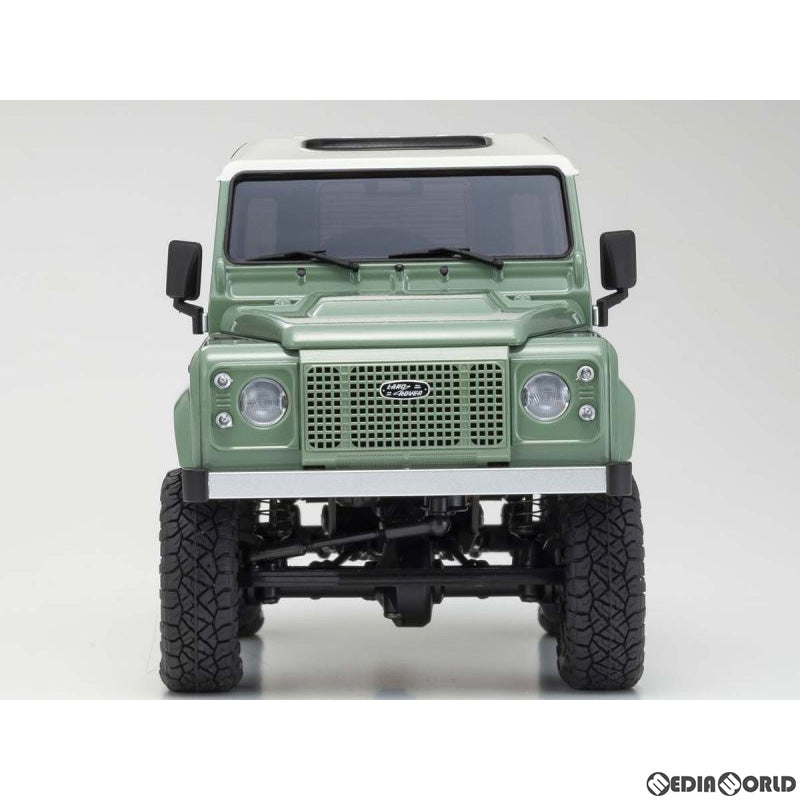 【新品】【お取り寄せ】[RC] ミニッツ4×4シリーズ ラジオコントロール 電動 クローリングカー レディセット ランドローバー ディフェンダー 90 ヘリテージ(グラスミアグリーン/アラスカホワイト) 2.4GHz仕様 ラジコン(32527GR) 京商(20220630)