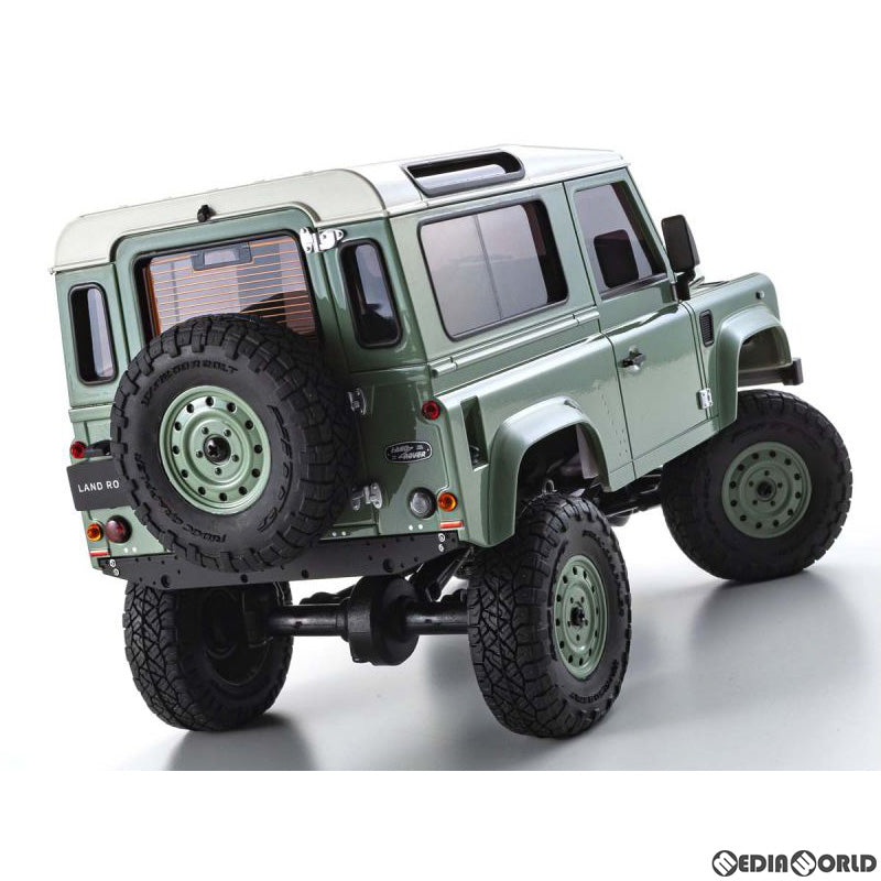 【新品】【お取り寄せ】[RC] ミニッツ4×4シリーズ ラジオコントロール 電動 クローリングカー レディセット ランドローバー ディフェンダー 90 ヘリテージ(グラスミアグリーン/アラスカホワイト) 2.4GHz仕様 ラジコン(32527GR) 京商(20220630)