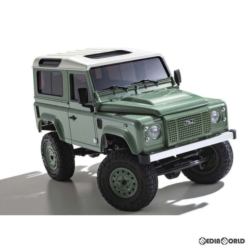 【新品】【お取り寄せ】[RC] ミニッツ4×4シリーズ ラジオコントロール 電動 クローリングカー レディセット ランドローバー ディフェンダー 90 ヘリテージ(グラスミアグリーン/アラスカホワイト) 2.4GHz仕様 ラジコン(32527GR) 京商(20220630)