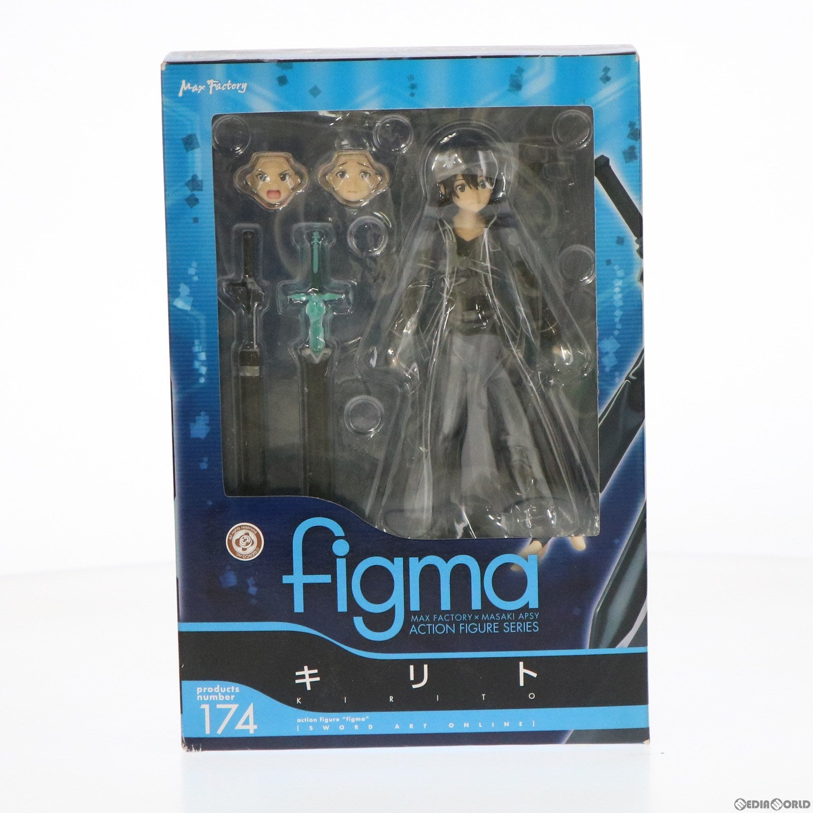 【中古即納】[FIG]figma(フィグマ) 174 キリト ソードアート・オンライン 完成品 可動フィギュア マックスファクトリー(20130623)