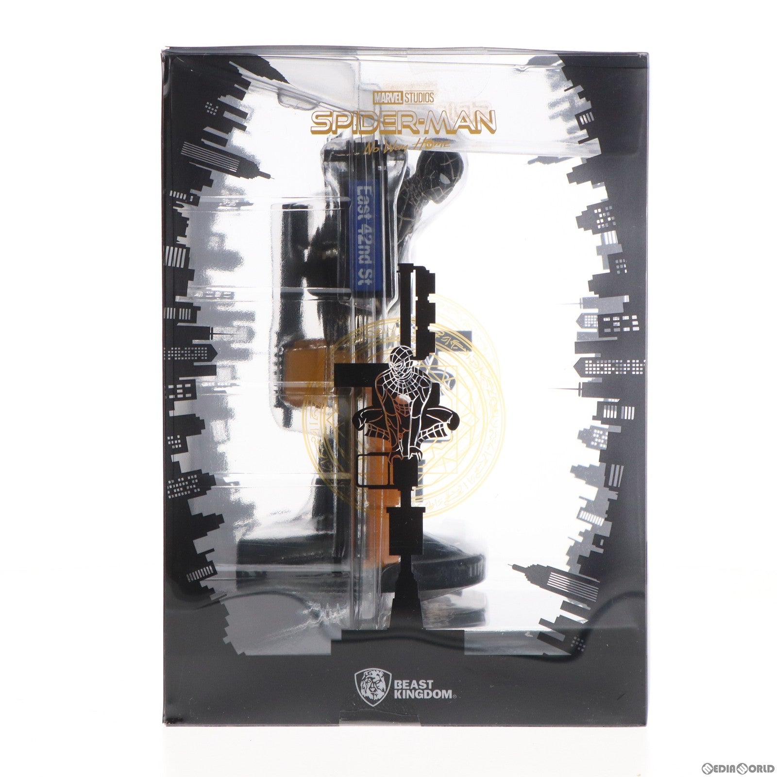 【中古即納】[FIG] Dステージ #102 スパイダーマン(ブラック&ゴールドスーツ) ジオラマ・スタチュー スパイダーマン:ノー・ウェイ・ホーム 完成品 フィギュア(DS-102) ビースト・キングダム/ホットトイズ(20220930)