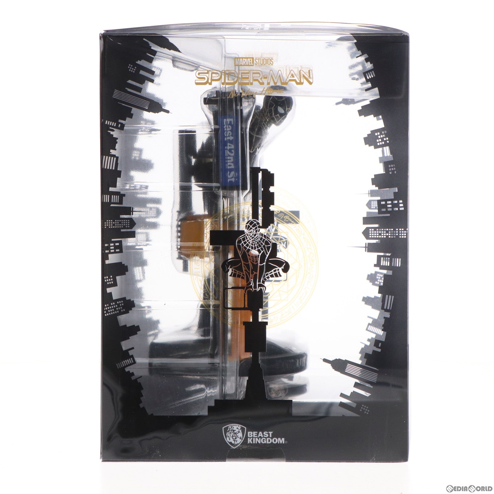 【中古即納】[FIG] Dステージ #102 スパイダーマン(ブラック&ゴールドスーツ) ジオラマ・スタチュー スパイダーマン:ノー・ウェイ・ホーム 完成品 フィギュア(DS-102) ビースト・キングダム/ホットトイズ(20220930)