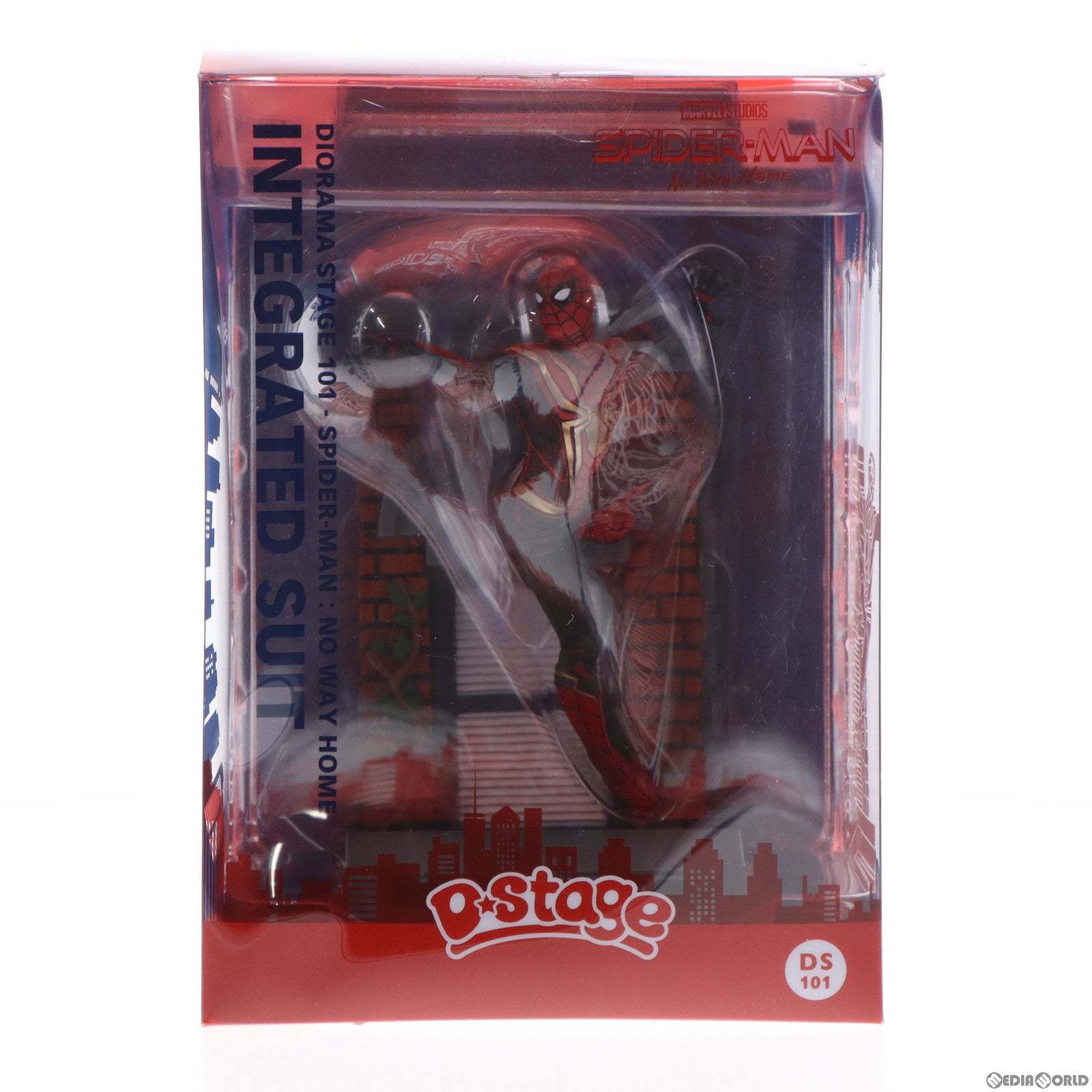 【中古即納】[FIG] Dステージ #101 スパイダーマン(インテグレーテッドスーツ) ジオラマ・スタチュー スパイダーマン:ノー・ウェイ・ホーム 完成品 フィギュア(DS-101) ビースト・キングダム/ホットトイズ(20220930)