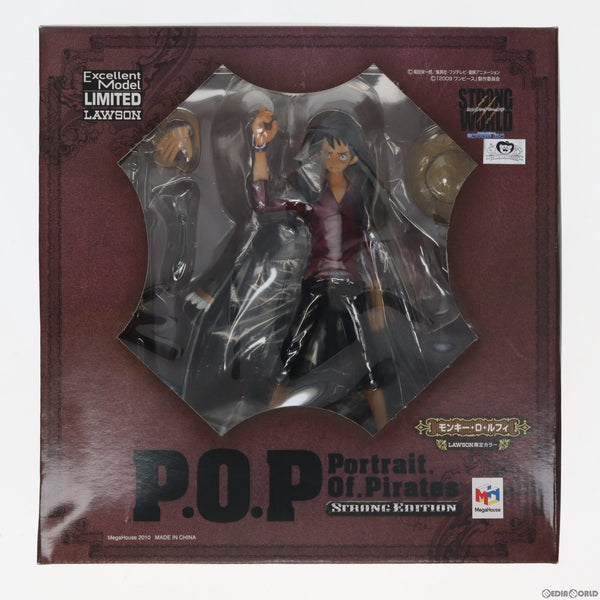 中古即納】[FIG]Portrait.Of.Pirates P.O.P STRONG EDITION モンキー・D・ルフィ ローソン限定カラー ONE  PIECE(ワンピース) 1/8 完成品 フィギュア メガハウス