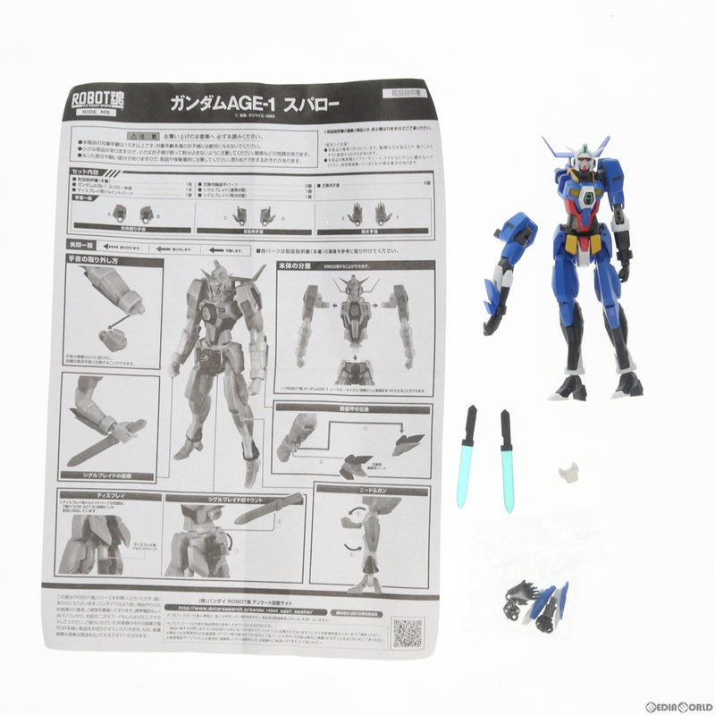 【中古即納】[FIG]ROBOT魂(SIDE MS) ガンダムAGE-1 スパロー 機動戦士ガンダムAGE(エイジ) 完成品 可動フィギュア  バンダイ(20120225)