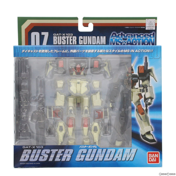 【中古即納】[FIG]Advanced MS IN ACTION(アドバンスド・モビルスーツ・イン・アクション) GAT-X103 バスターガンダム  機動戦士ガンダムSEED(シード) 完成品 可動フィギュア バンダイ