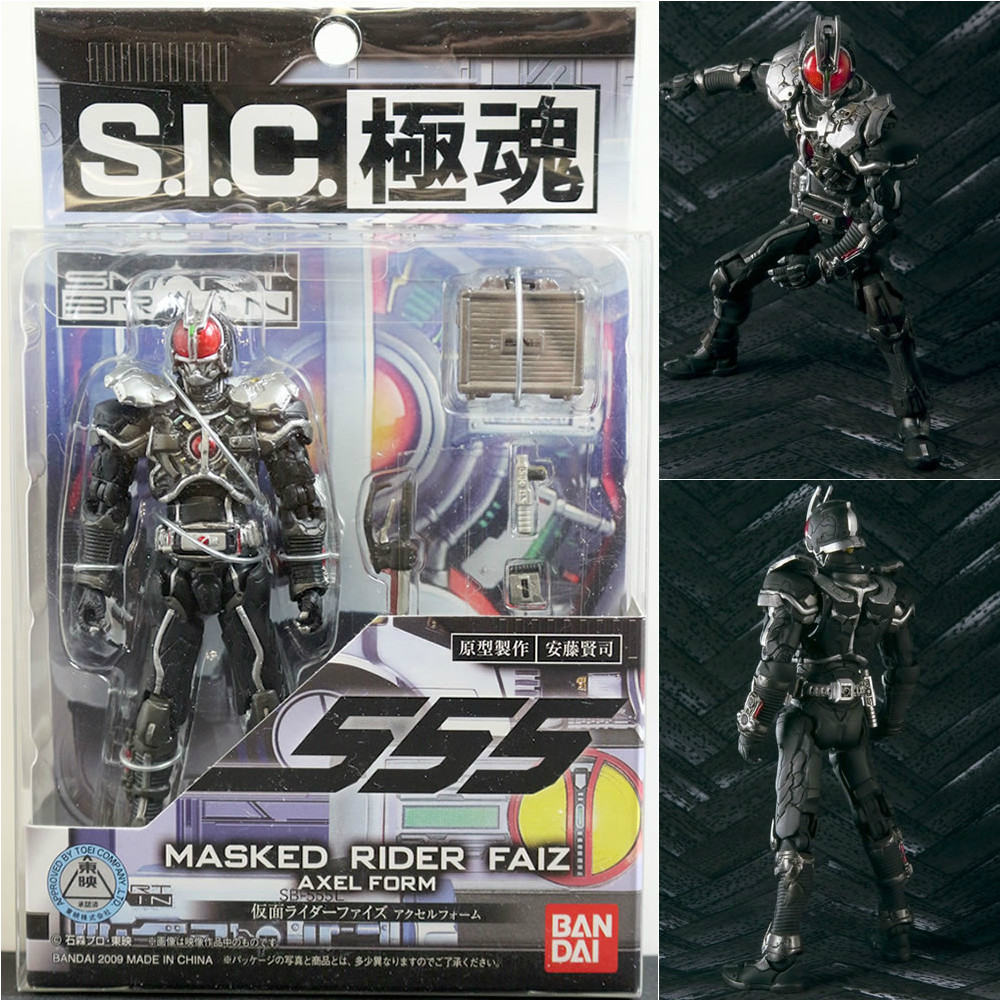 【中古即納】[FIG] S.I.C. 極魂 仮面ライダーファイズ アクセルフォーム 仮面ライダー555 完成品 可動フィギュア バンダイ(20091219)