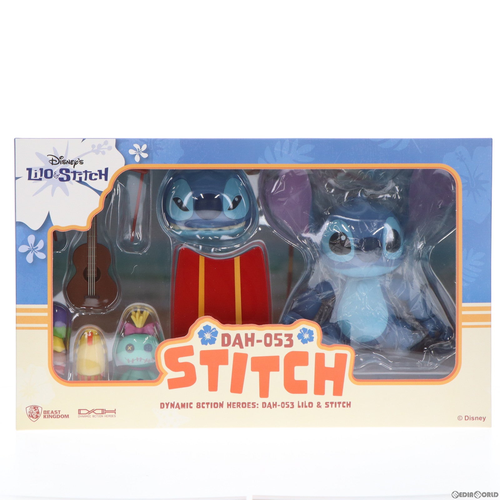 【中古即納】[FIG] ダイナミック・アクション・ヒーローズ #053 スティッチ リロ スティッチ 完成品 アクションフィギュア(DAH-053) ビースト・キングダム/ホットトイズ(20230531)