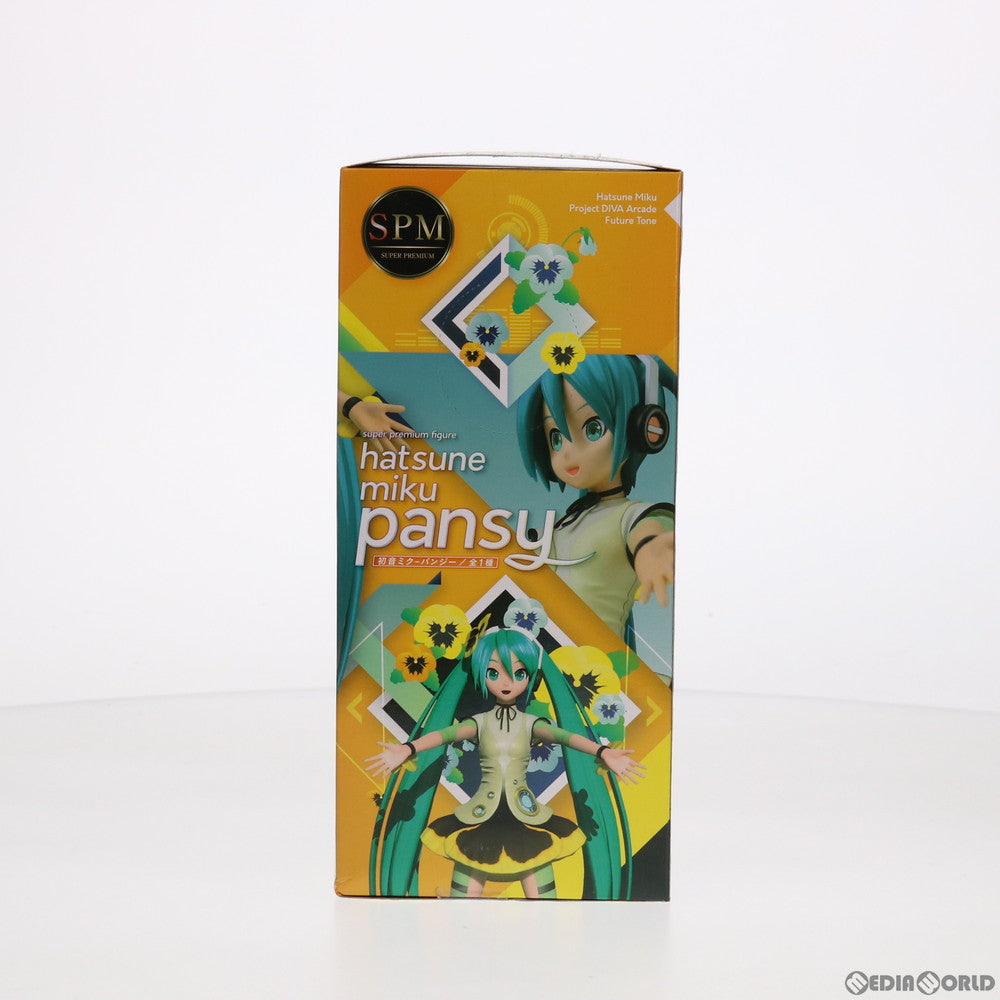 【中古即納】[FIG] 初音ミク(はつねミク) スーパープレミアムフィギュア『初音ミク-パンジー』 初音ミク Project DIVA Arcade Future Tone プライズ(1022304) セガ(20171231)