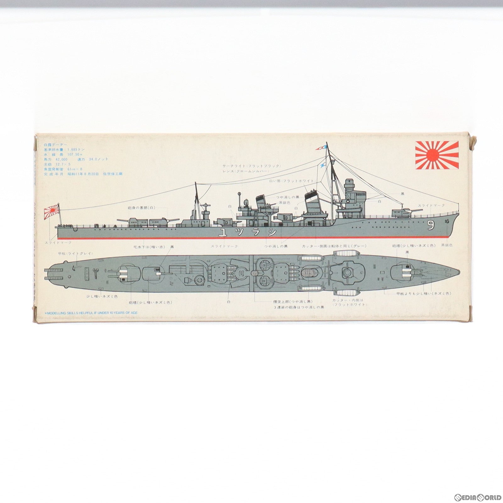 【中古即納】[PTM] ウォーターラインシリーズ No.30 1/700 日本駆逐艦 白露(しらつゆ) ディスプレイモデル プラモデル(77030) タミヤ(19991231)