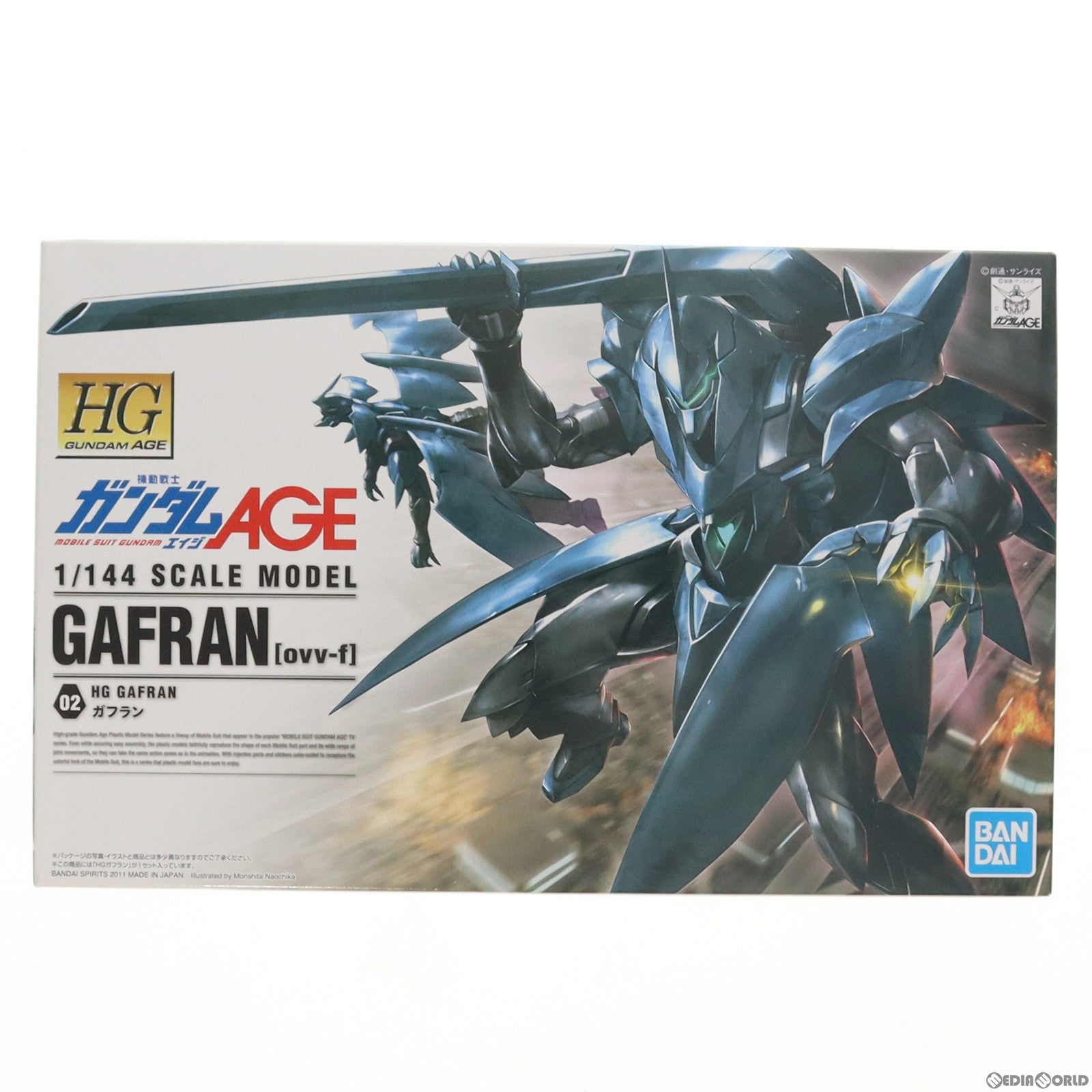 【中古即納】[PTM]HG 1/144 ovv-f ガフラン 機動戦士ガンダムAGE(エイジ) シリーズNo.02 プラモデル(5062889) バンダイスピリッツ(20181231)