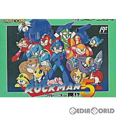 【中古即納】[表紙説明書なし][FC]ROCKMAN5(ロックマン5) ブルースの罠!? カプコン (19921204)